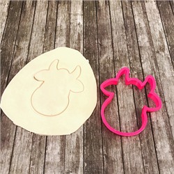 Вырубка для пряника "Коровка" пластик, 11*9,5 см