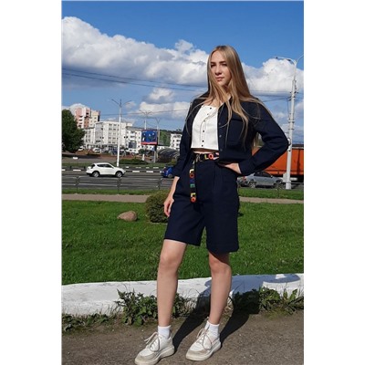 Lady Smile 901 т.синий, Жакет,  Шорты