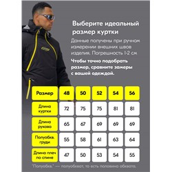 Горнолыжный костюм анорак мужской зимний черного цвета 389Ch
