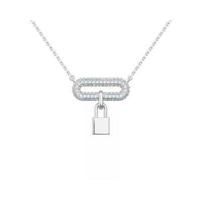 Колье из серебра куб.циркон., ЗК0320444