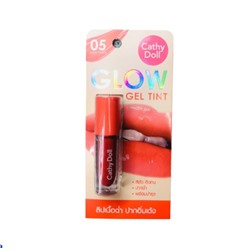 Glow Gel Tint SUGAR PEACH 05, Cathy Doll (Сияющий гель-тинт САХАРНЫЙ ПЕРСИК 05, Кэти Долл), 2,4 г.