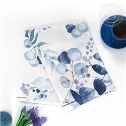 Полотенце 45*75 см. "Эвкалипт" рогожка хлопок 100%