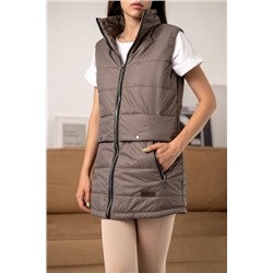 Жилет женский "Дельта" кофе