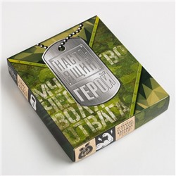 Полотенце махровое "Настоящий герой" 30х60 см, 100% хлопок 340г/м2