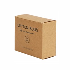 Бамбуковые ватные палочки в экологичной упаковке, 200 шт.