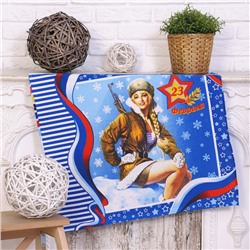 Полотенце кухонное "Катюша" 50х60 см, 160 гр/м, вафля, хлопок 100%