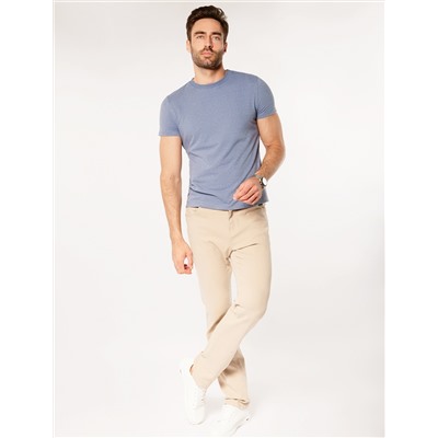Футболка slim fit из премиального хлопка с эффектом меланж