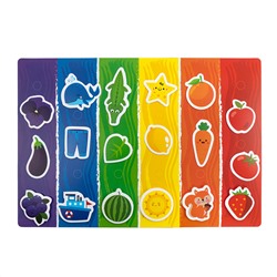 Пластик на липучках «Цвета» (в конверте A4)