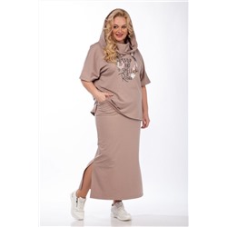 Michel chic 1248 бежевый, Юбка,  Джемпер