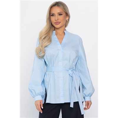 Блуза хлопковая Кристалия (голубая) Б14462-16М