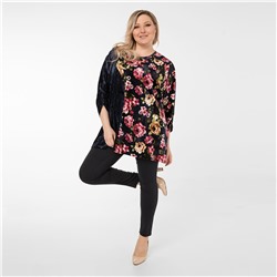 Туника, текстиль, темно-синий