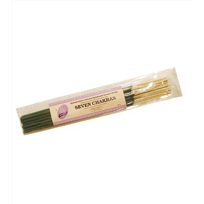 SEVEN CHAKRAS Ramakrishna's Natural Handmade Incense Sticks (СЕМЬ ЧАКР натуральные благовония ручной работы, Рамакришна), 20 г.