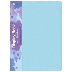 Папка-файл  20 Pastel PAST20BLUE 0.5мм голубой (1604875) Бюрократ