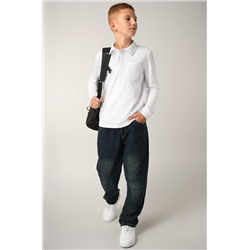 Рубашка-поло с длинным рукавом для мальчика Happyfox