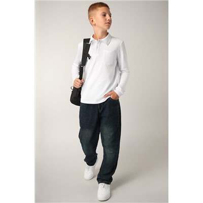 Рубашка-поло с длинным рукавом для мальчика Happyfox