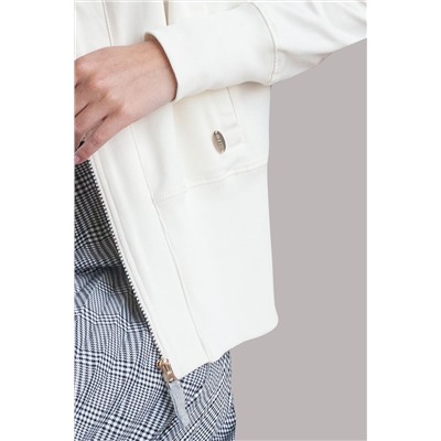 Худи на молнии с золотистой фурнитурой