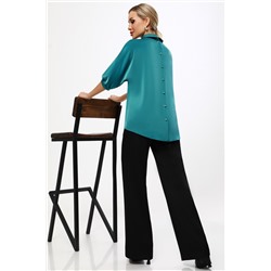 Блузка Сине-зелёный