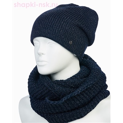 55400-1 Комплект женский (колпак+снуд) (56-58)