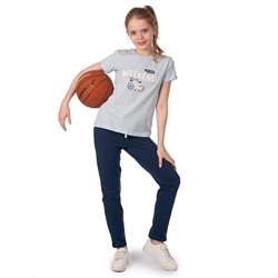 Комплект детский (футболка/брюки) Голубой/синий