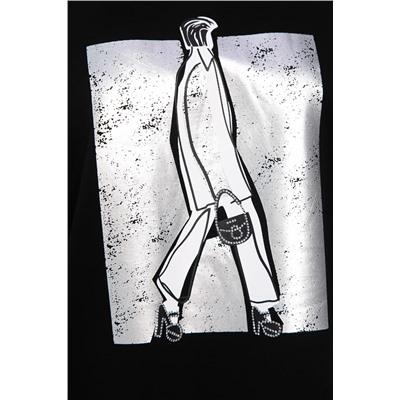 Блуза Фауст (черная) Б14202-20М