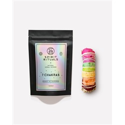 7 CHAKRAS, Spirit Rituals (7 ЧАКР калифорнийский белый шалфей мини с лепестками роз), 1 связка.