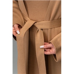 Женский вязаный комплект платье с кардиганом Happyfox