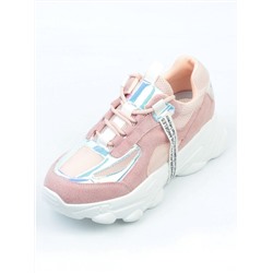 SZW80211-1PP PINK Кроссовки женские (натуральная замша, текстиль) размер 37