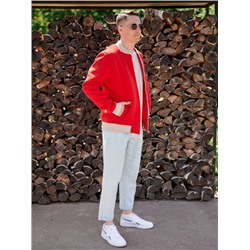 Бомбер "12" красный