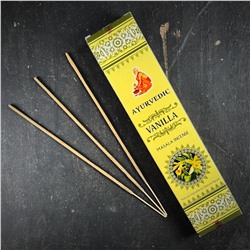 VANILLA Masala Incense, Ayurvedic (ВАНИЛЬ масала благовония, Аюрведик), уп. 15 г.