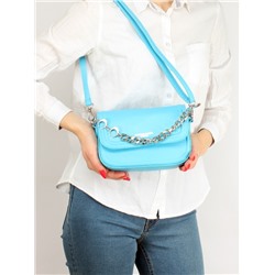 Сумка женская искусственная кожа Ch&K-9261-1,  1отд,  плечевой ремень,  голубой 255065