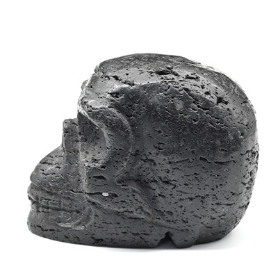 Череп из черной лавы 77*48*59мм, 350г.