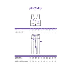 Комплект (Жилет+Брюки) PLAYTODAY #1032357