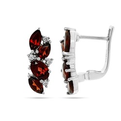 Серьги из серебра гранат, Селебрити