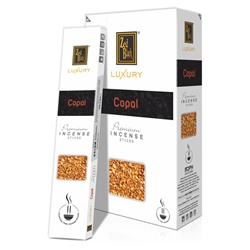 Luxury COPAL Premium Incense Sticks, Zed Black (Лакшери КОПАЛ премиум благовония палочки, Зед Блэк), уп. 15 г.