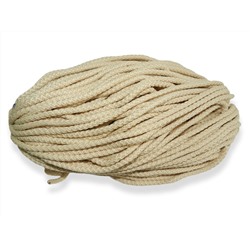 Шнур с сердечником 5 мм полиэфирный "Молочный"