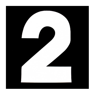 Трафарет для торта "Цифра 2", высота 25 см