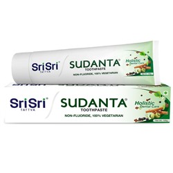 SUDANTA Toothpaste Sri Sri Tattva (СУДАНТА Зубная паста, Шри Шри Аюрведа), 100 г.