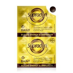 SUPRADYN Multivitamin Tabets with Minerals, Bayer (СУПРАДИН Мультивитамины в таблетках с минералами, микроэлементами и аминокислотами, Байер), блистер 15 таб.