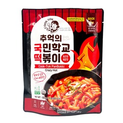 Рисовые палочки Токпокки супер острые (пауч) Tteokbokki Crazy Hot Cook-Tok, Корея, 135 г Акция