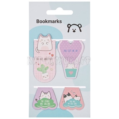 Закладки магнитные для книг 4 шт "Say Meow" MESHU MS_39389, MS_39389