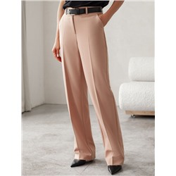 Брюки прямого кроя из поливискозы с эластаном