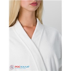 Махровый халат Кимоно унисекс двунитка белый МЗ-23 (1)