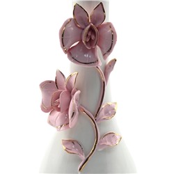 Композиция ваза с цветами из цитрина, 130*130*360мм.