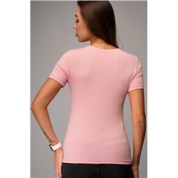 Женская футболка из вискозы с V-вырезом Happyfox