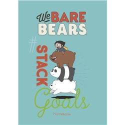 Блокнот. We bare bears (формат А4, мягкая обложка, круглые углы, блок в точку)
