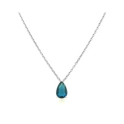 Колье из серебра лондон топаз кварц, Ю-50010р