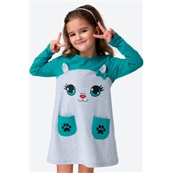 Хлопковое платье для девочки Happyfox