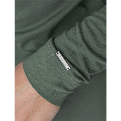 Джемпер с цельнокроеным воротом из премиального хлопка