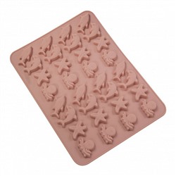 Форма силиконовая для шоколада "Морские жители" 21*15 см