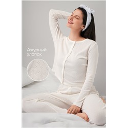 Женская пижама с брюками из ажурного хлопка Happyfox